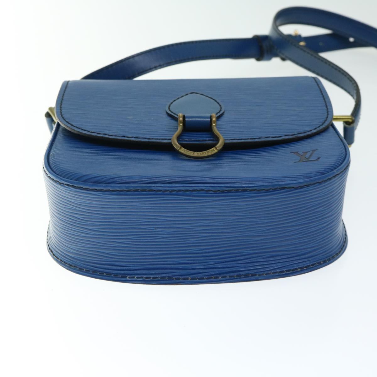 LOUIS VUITTON Epi Mini Saint Cloud Shoulder Bag Blue M52215 LV ar11403