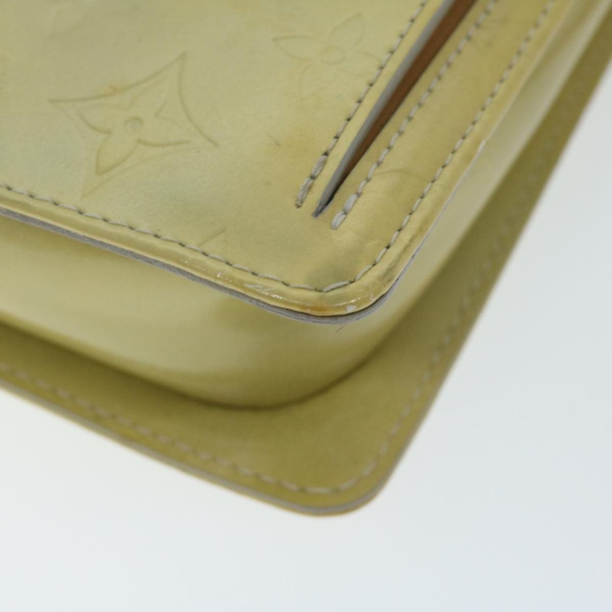 LOUIS VUITTON Monogram Vernis Motto Accessory Pouch Gris M91030 LV ar11423