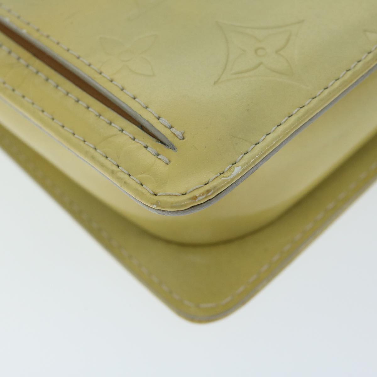 LOUIS VUITTON Monogram Vernis Motto Accessory Pouch Gris M91030 LV ar11423