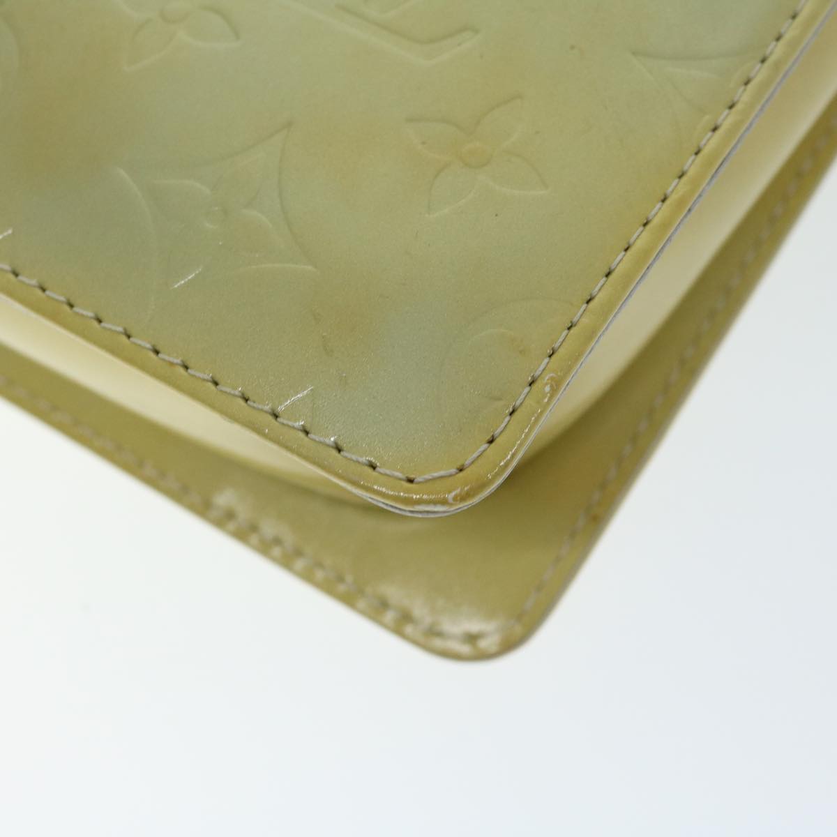 LOUIS VUITTON Monogram Vernis Motto Accessory Pouch Gris M91030 LV ar11423