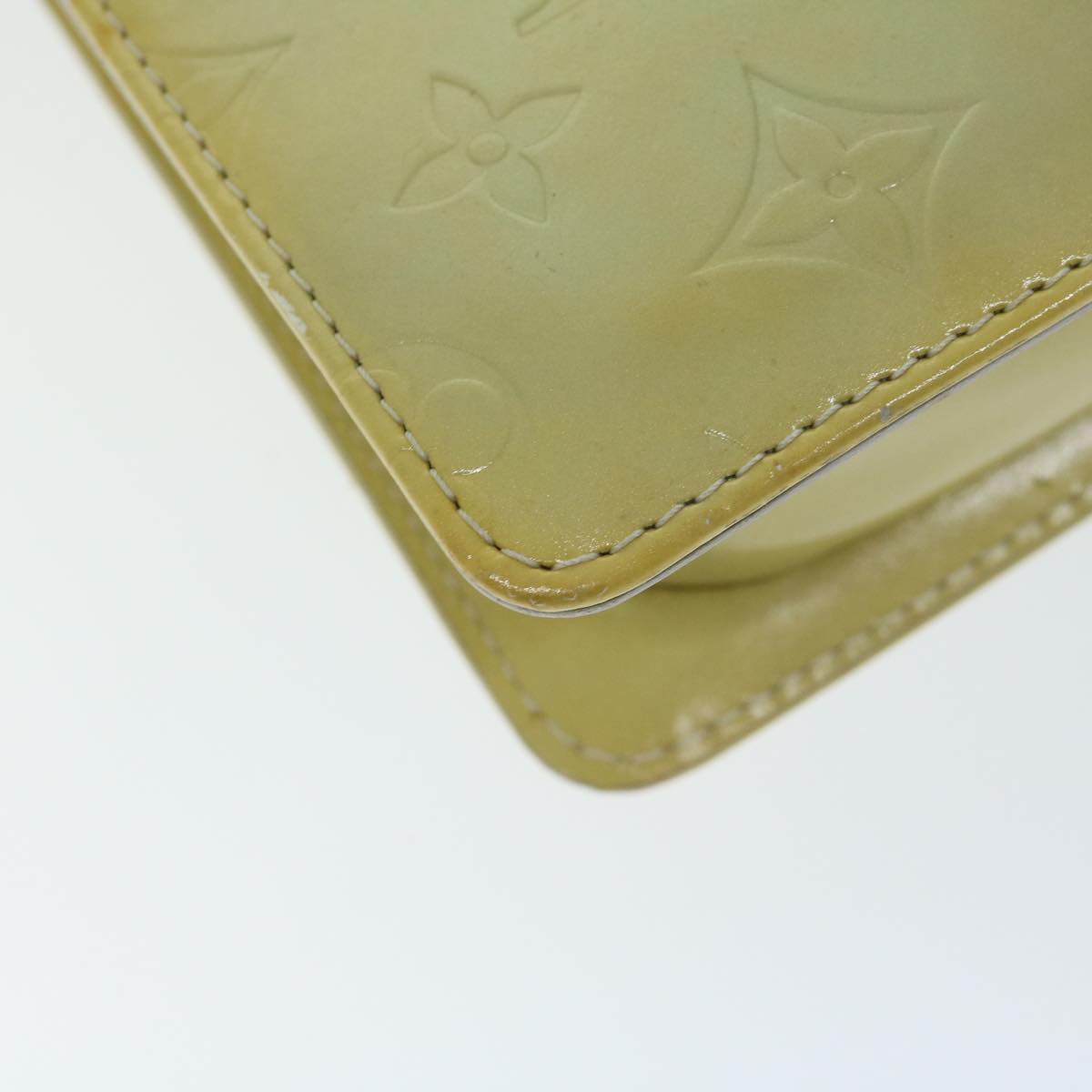 LOUIS VUITTON Monogram Vernis Motto Accessory Pouch Gris M91030 LV ar11423