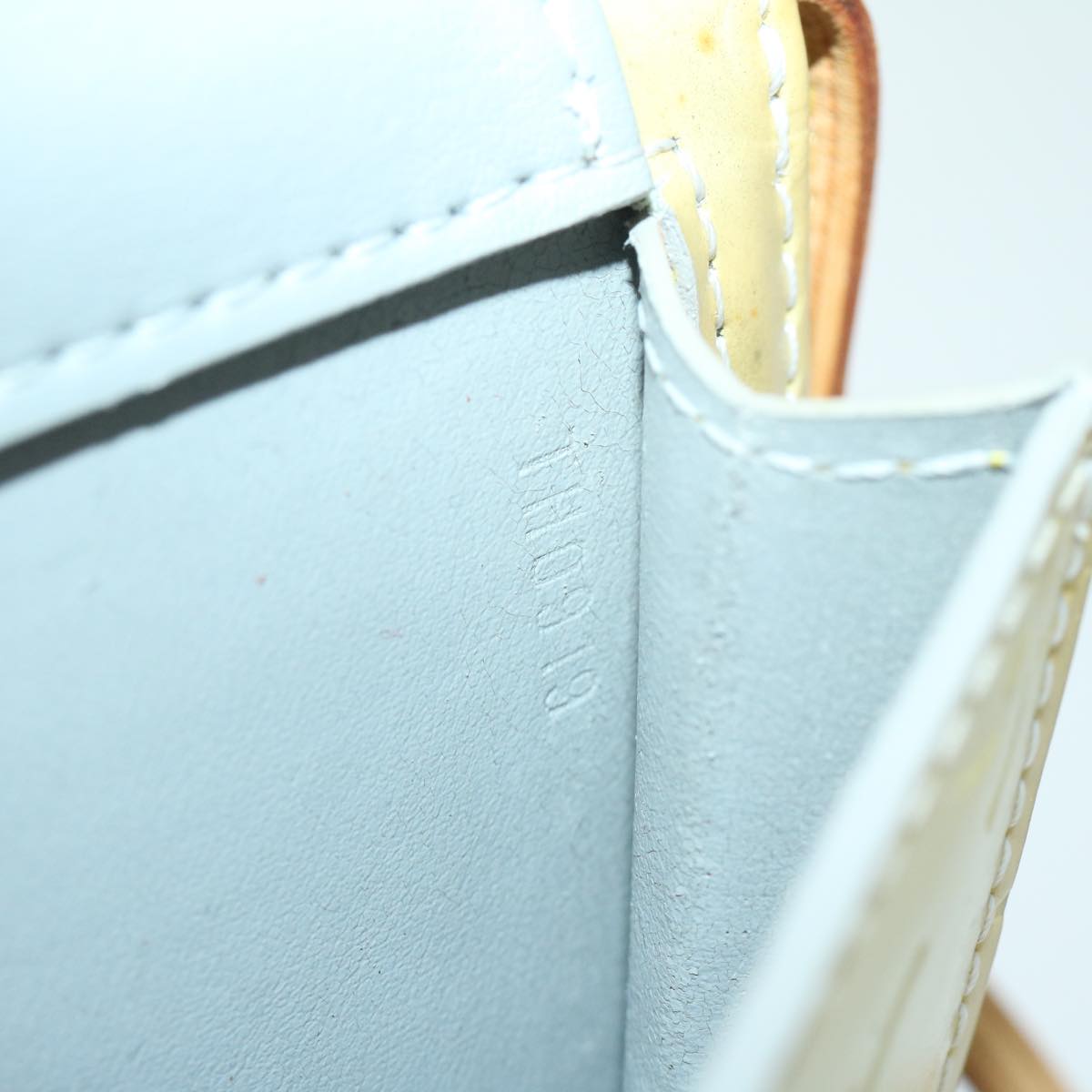 LOUIS VUITTON Monogram Vernis Motto Accessory Pouch Gris M91030 LV ar11423