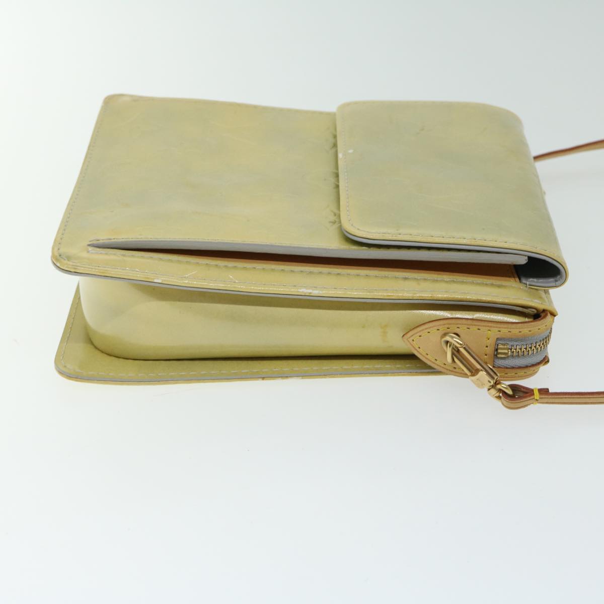 LOUIS VUITTON Monogram Vernis Motto Accessory Pouch Gris M91030 LV ar11423