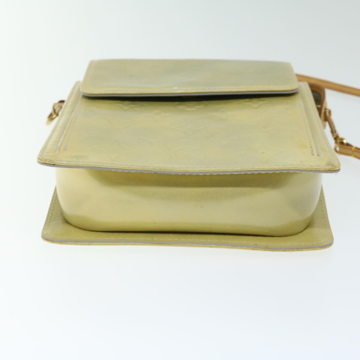 LOUIS VUITTON Monogram Vernis Motto Accessory Pouch Gris M91030 LV ar11423