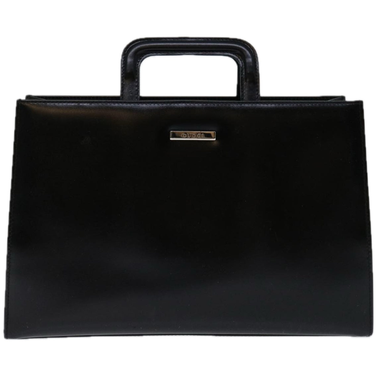 GUCCI Hand Bag Vinyl Black 002 1998 0453  ar11431