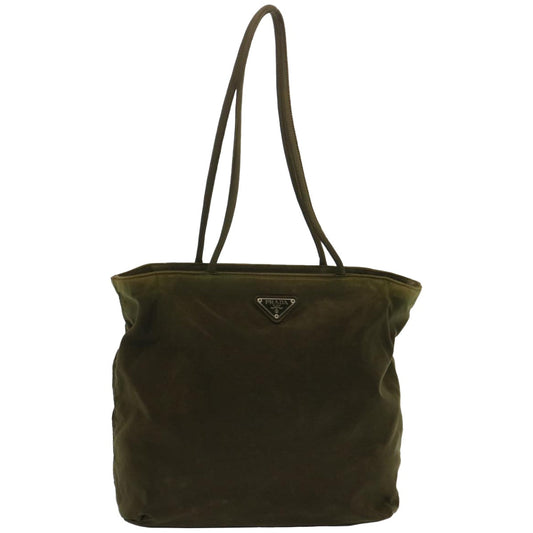 Luxury PradaTote Bag Nylon Khaki ar11453B