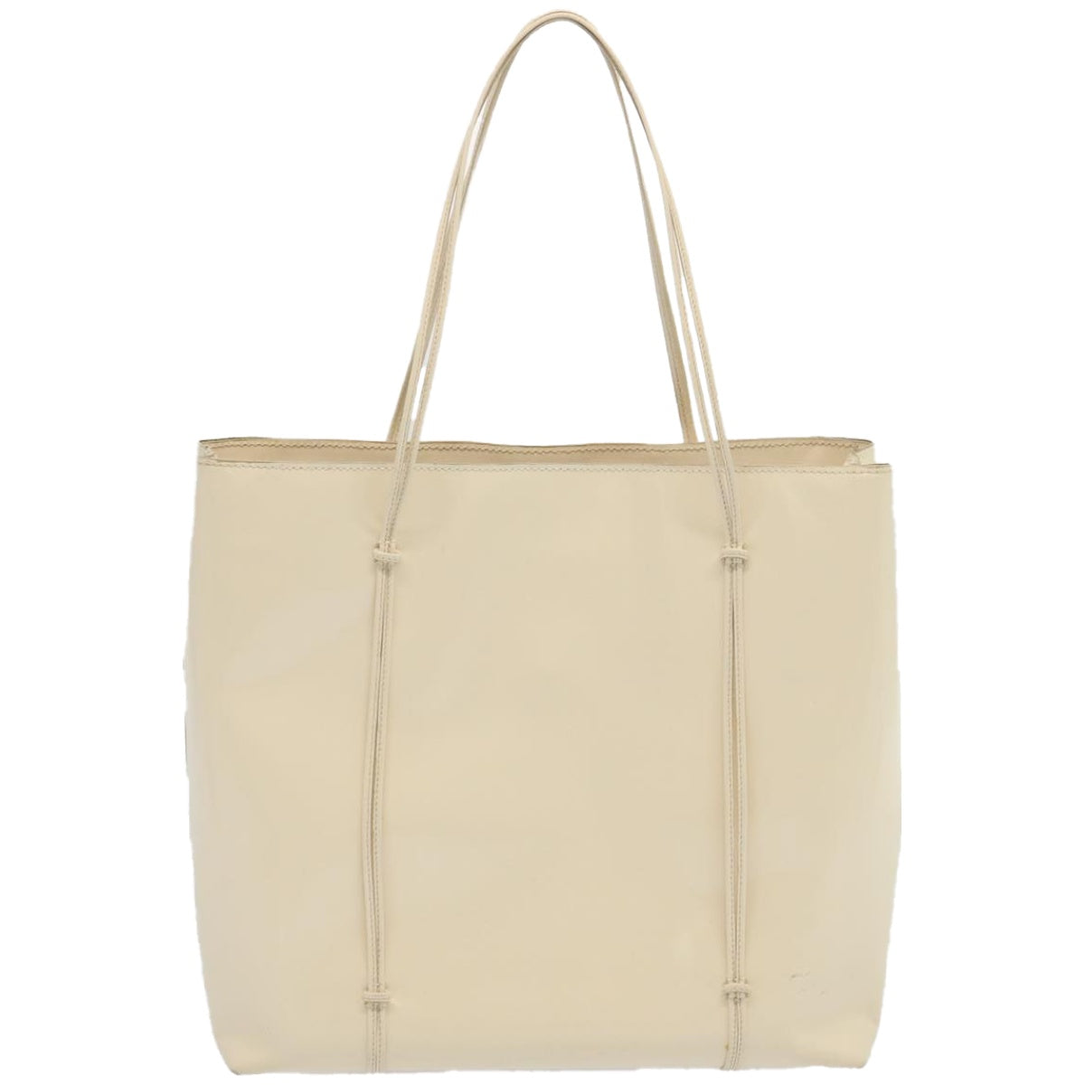 Luxury PradaHand Bag Patent leather Beige ar11454B