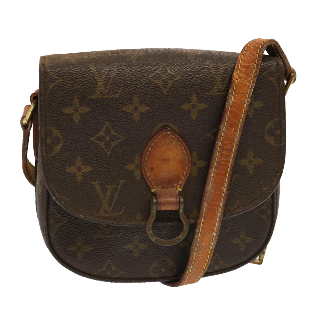 LOUIS VUITTON Monogram Saint Cloud PM Shoulder Bag M51244 LV ar11509