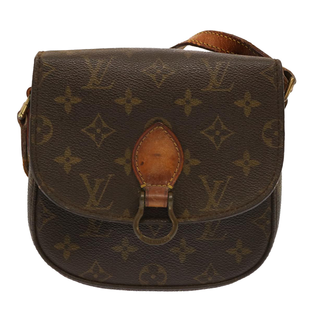 LOUIS VUITTON Monogram Saint Cloud PM Shoulder Bag M51244 LV ar11509