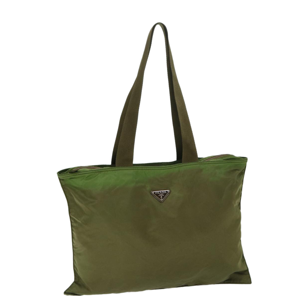 Luxury PradaTote Bag Nylon Khaki ar11532