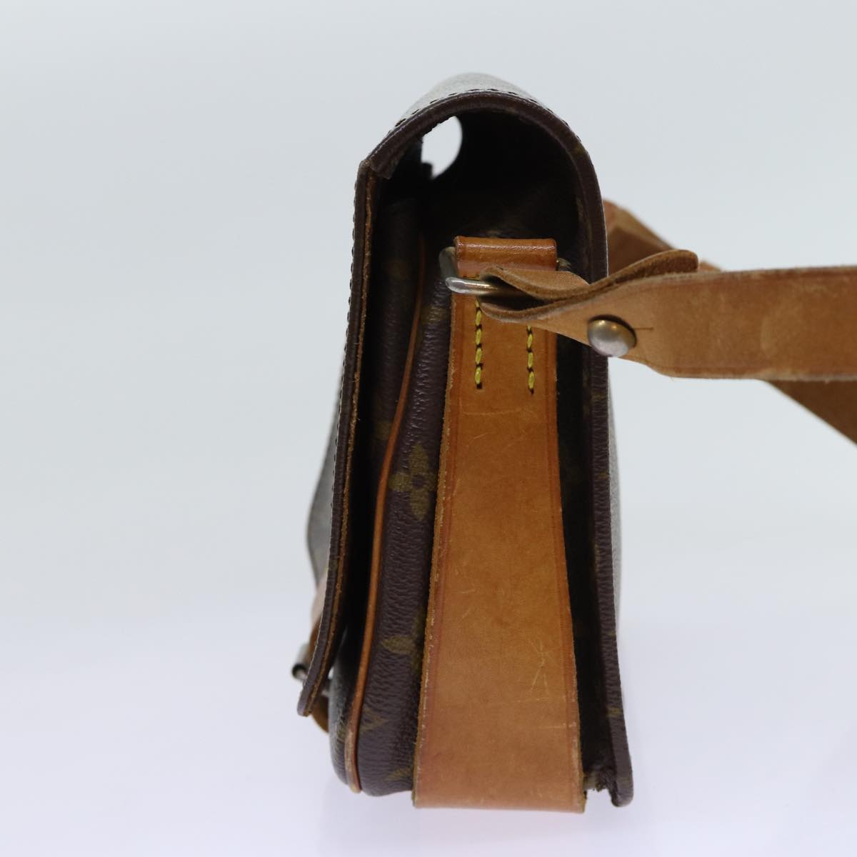 LOUIS VUITTON Monogram Cartouchiere MM Shoulder Bag Vintage M51253 ar11590B