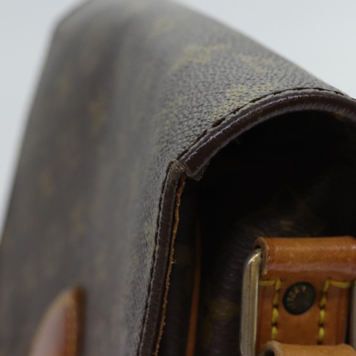 LOUIS VUITTON Monogram Cartouchiere MM Shoulder Bag Vintage M51253 ar11590B