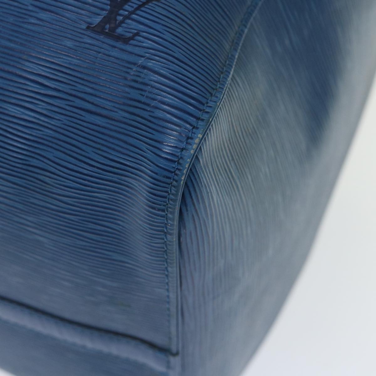 LOUIS VUITTON Epi Keepall 55 Boston Bag Blue M42955 LV ar11608B