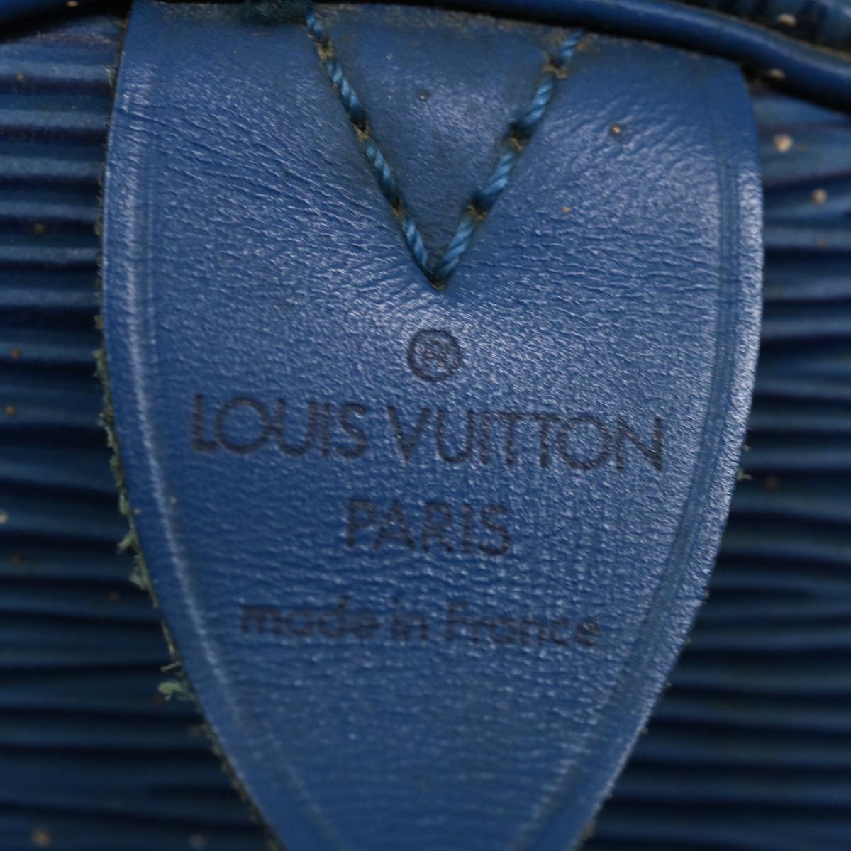 LOUIS VUITTON Epi Keepall 55 Boston Bag Blue M42955 LV ar11608B