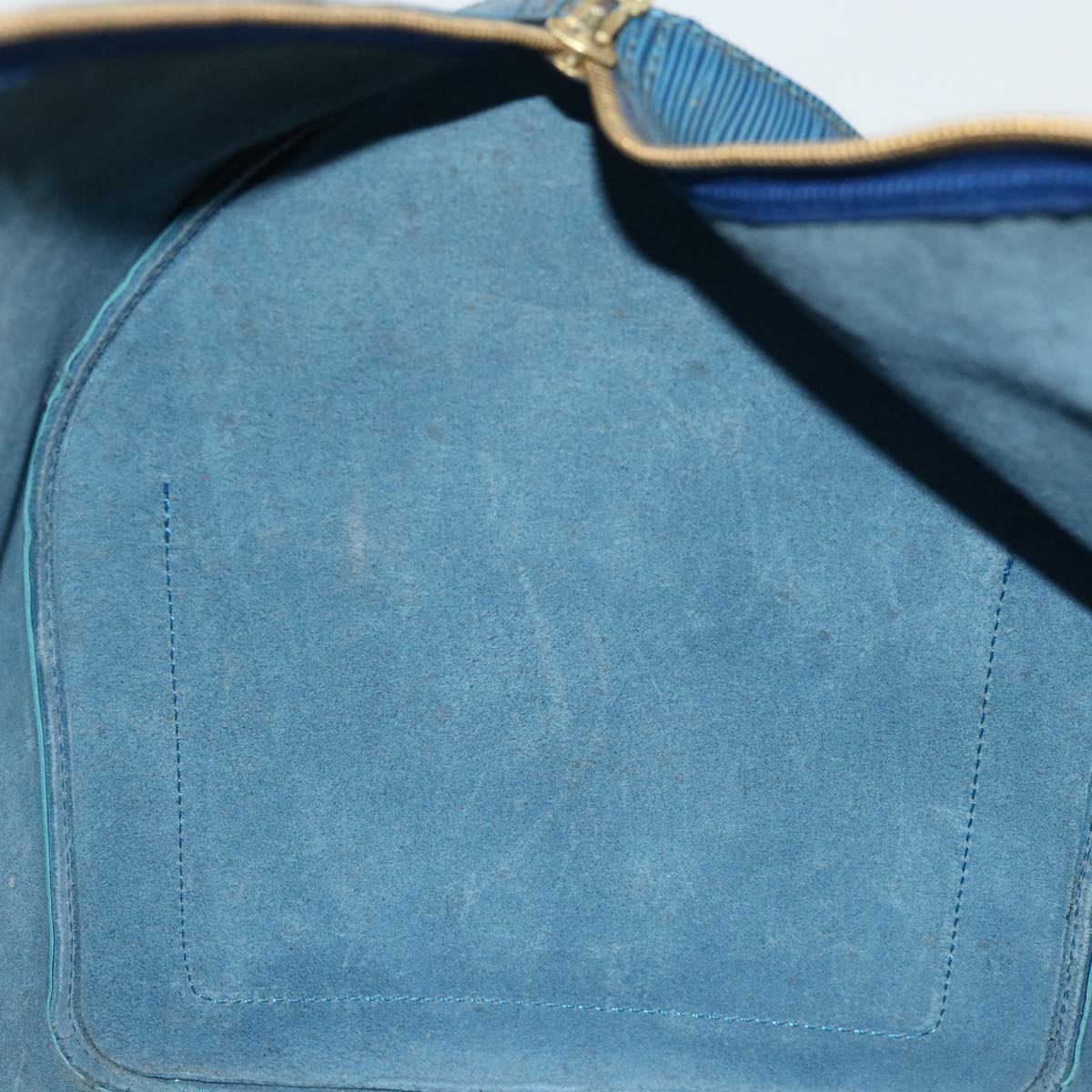 LOUIS VUITTON Epi Keepall 55 Boston Bag Blue M42955 LV ar11608B