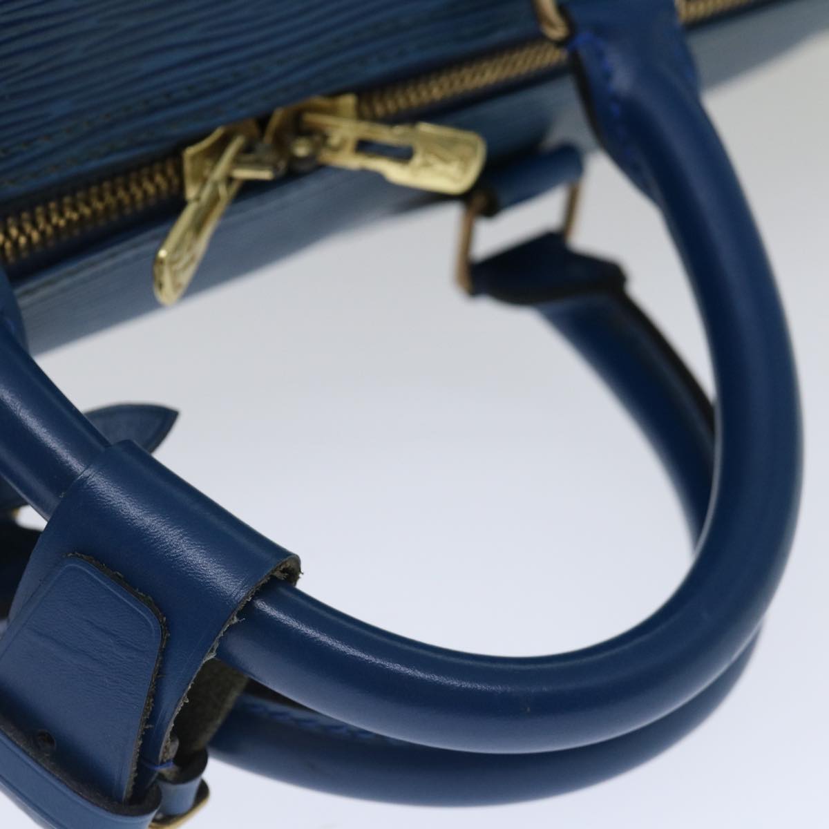 LOUIS VUITTON Epi Keepall 55 Boston Bag Blue M42955 LV ar11608B