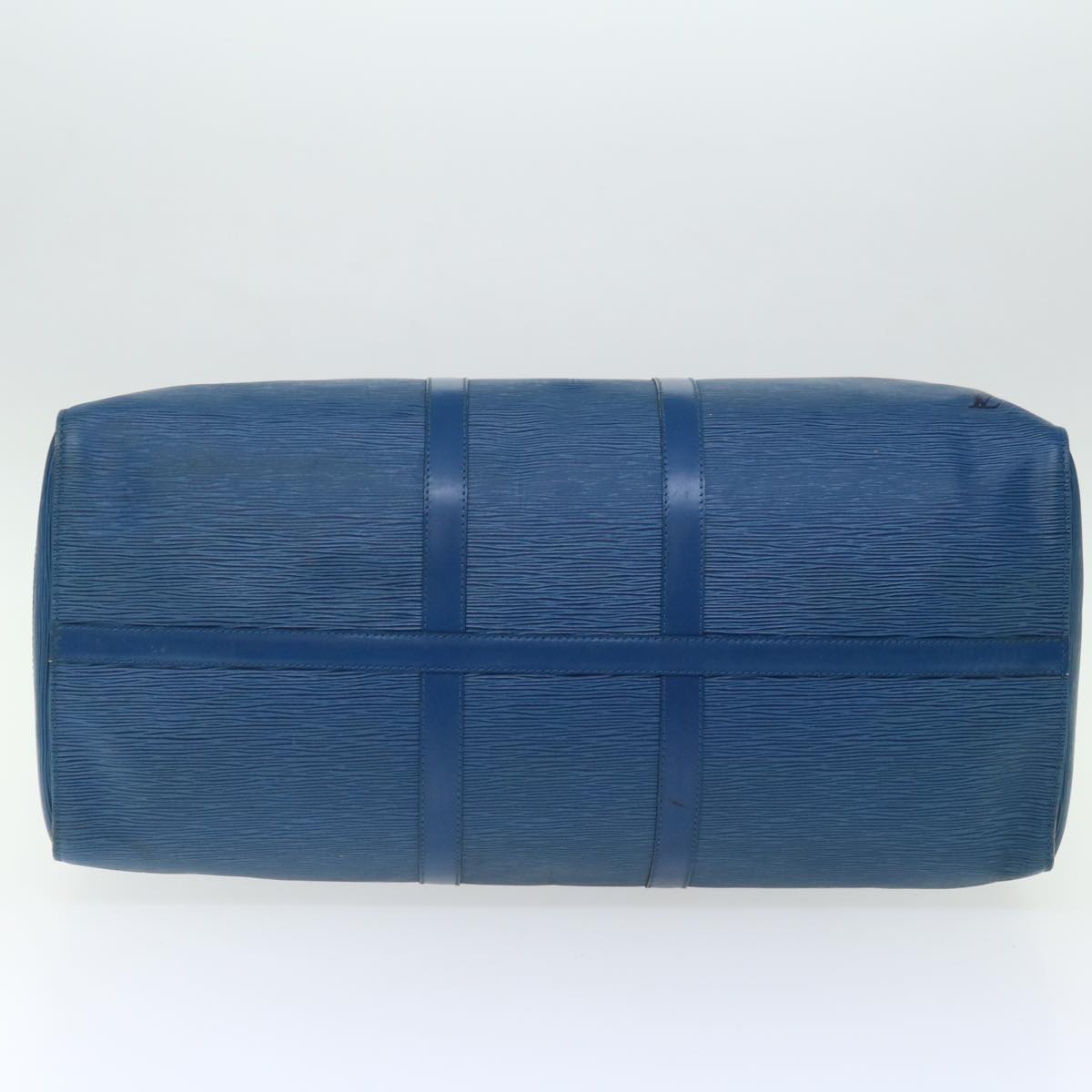 LOUIS VUITTON Epi Keepall 55 Boston Bag Blue M42955 LV ar11608B