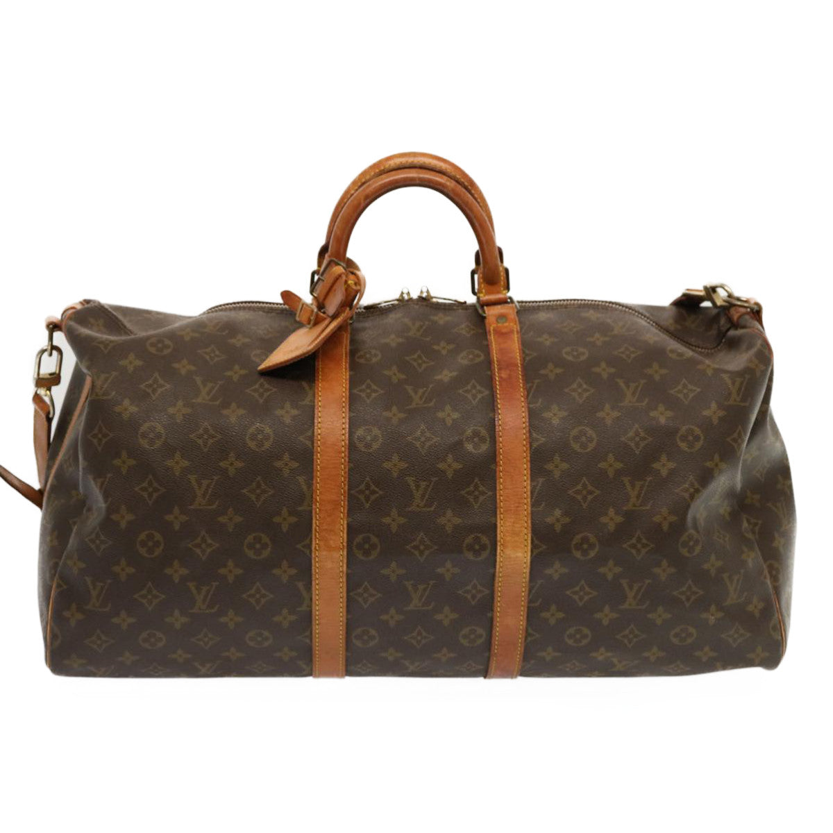 LOUIS VUITTON Monogram Keepall Bandouliere 55 Boston Bag M41414 LV ar11654B