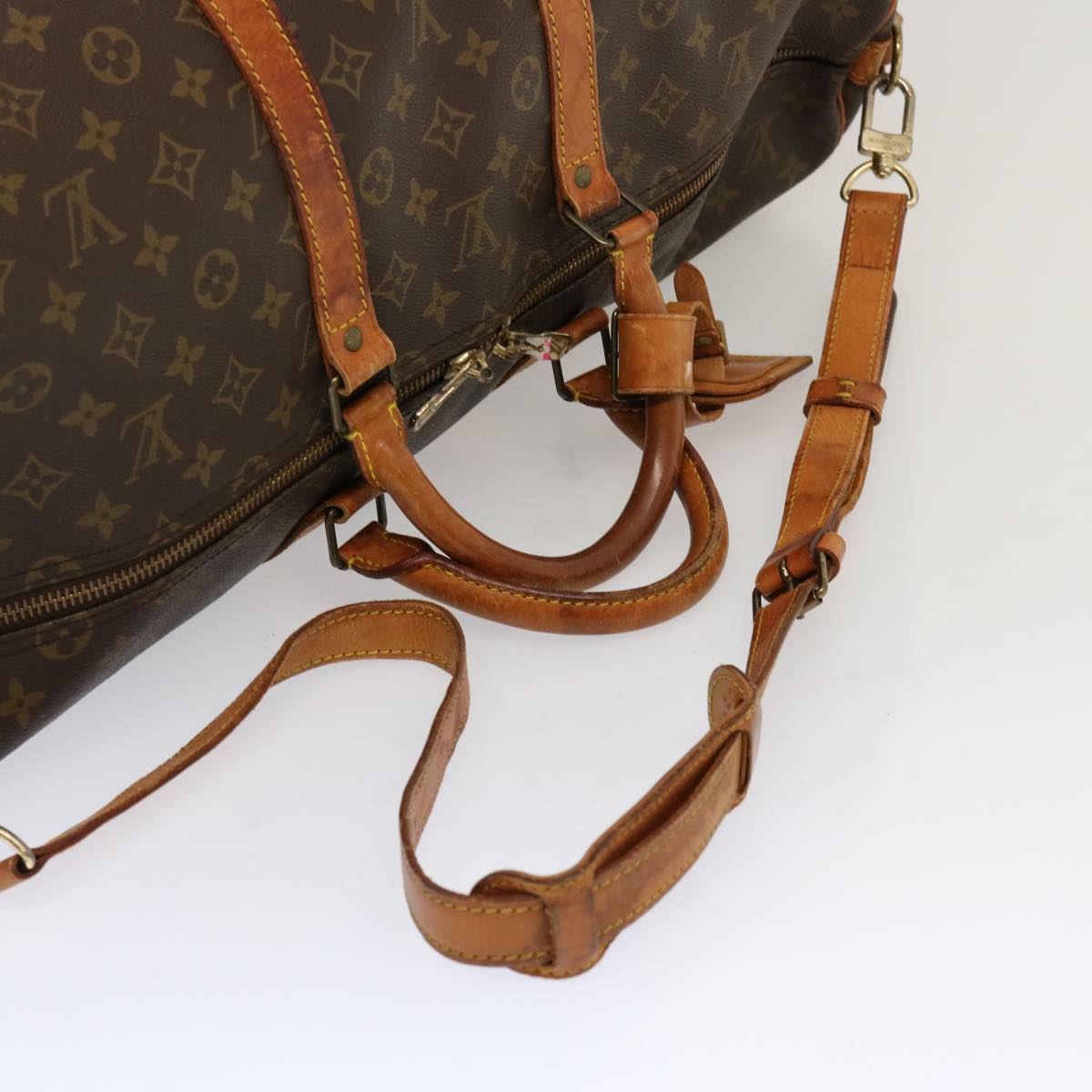 LOUIS VUITTON Monogram Keepall Bandouliere 55 Boston Bag M41414 LV ar11654B