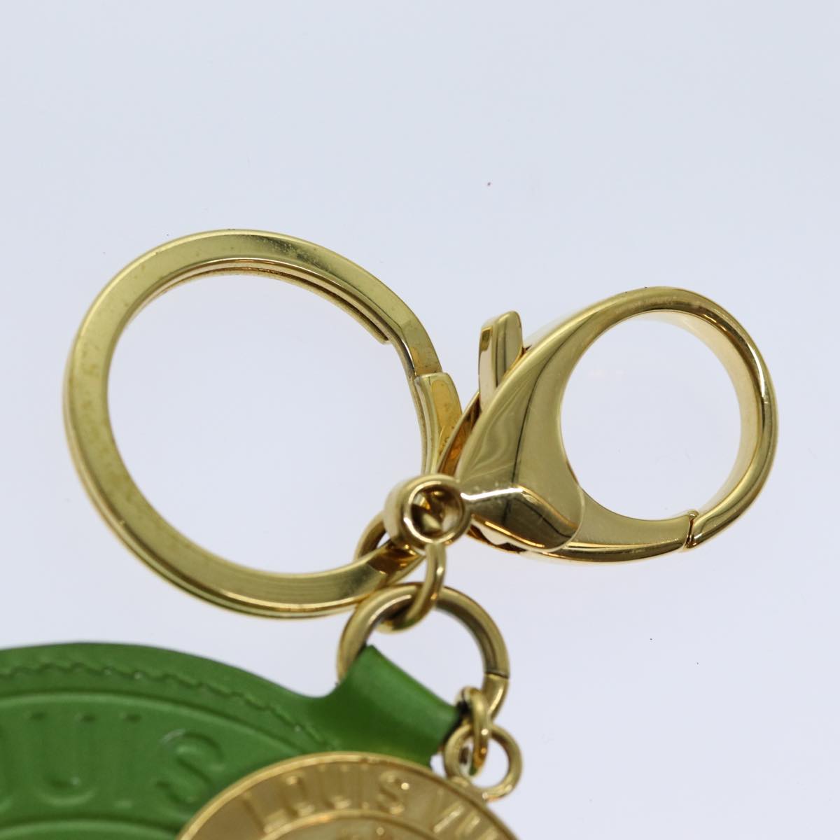 LOUIS VUITTON Vernis T&B Porte Cles Ron Key Holder Green LV ar11669B