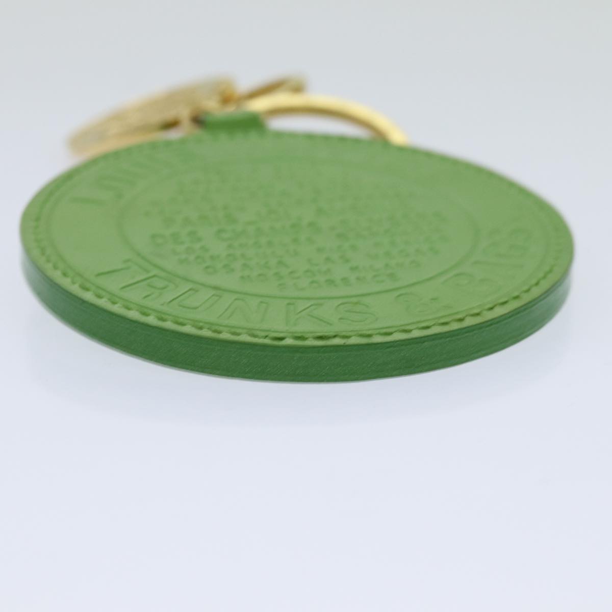 LOUIS VUITTON Vernis T&B Porte Cles Ron Key Holder Green LV ar11669B