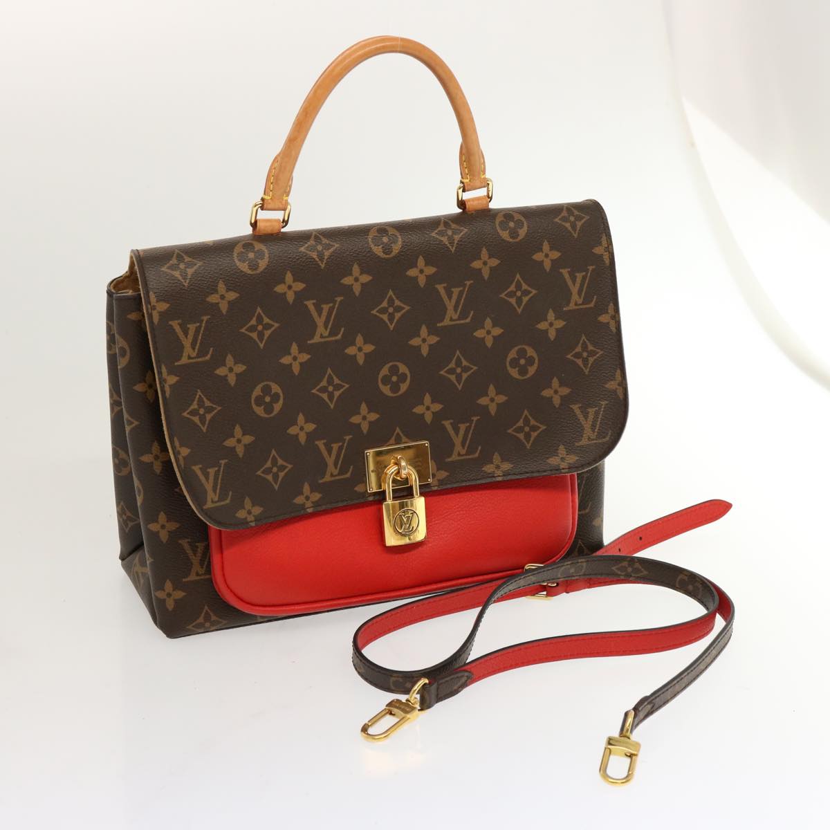 LOUIS VUITTON Monogram Marignan Hand Bag 2way Coklico M44544 LV ar11671A