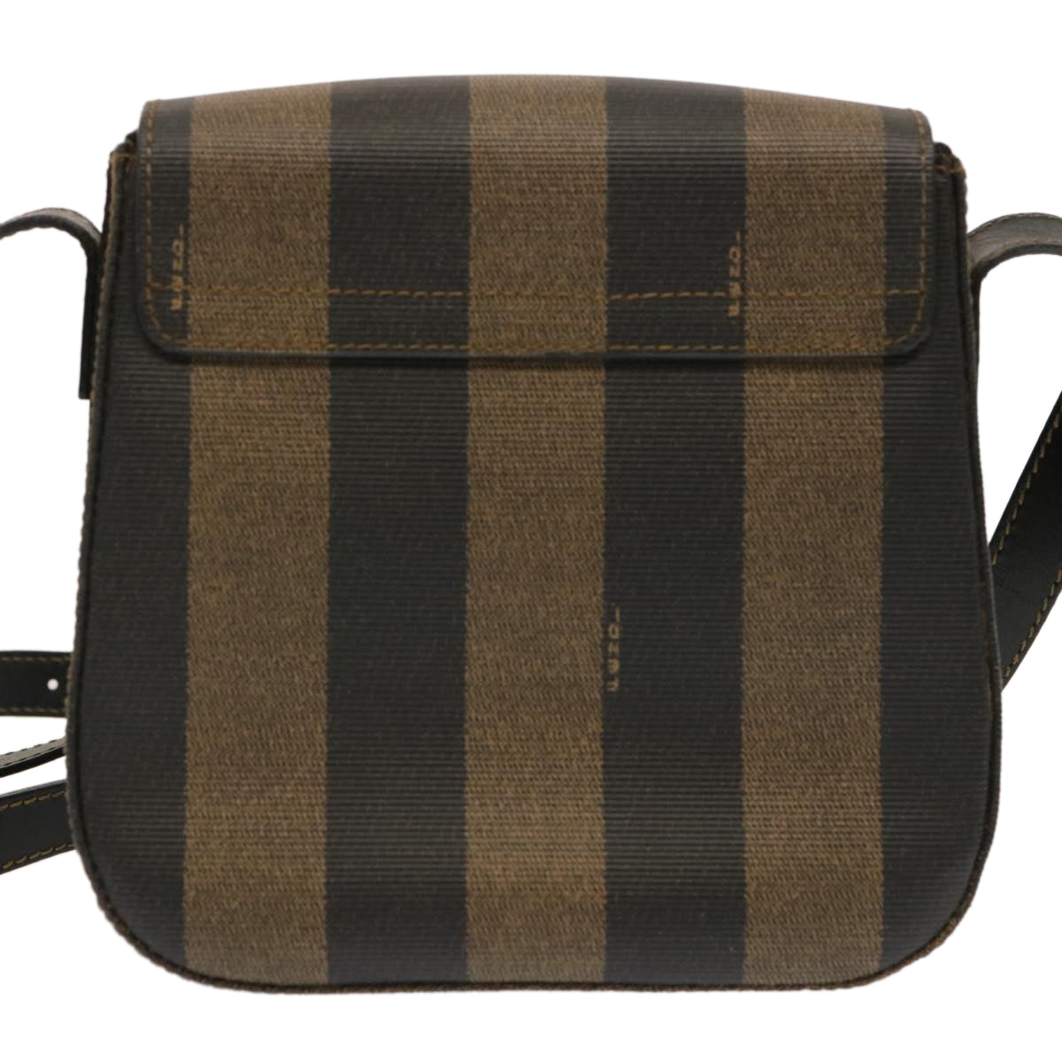 Luxury Fendi Pecan Canvas Shoulder Bag Brown Blackar11725
