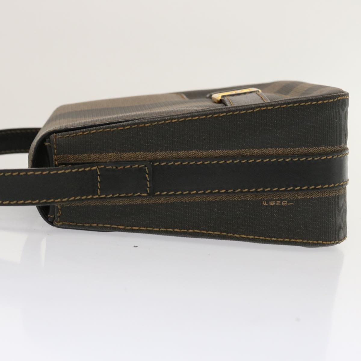 Luxury Fendi Pecan Canvas Shoulder Bag Brown Blackar11725