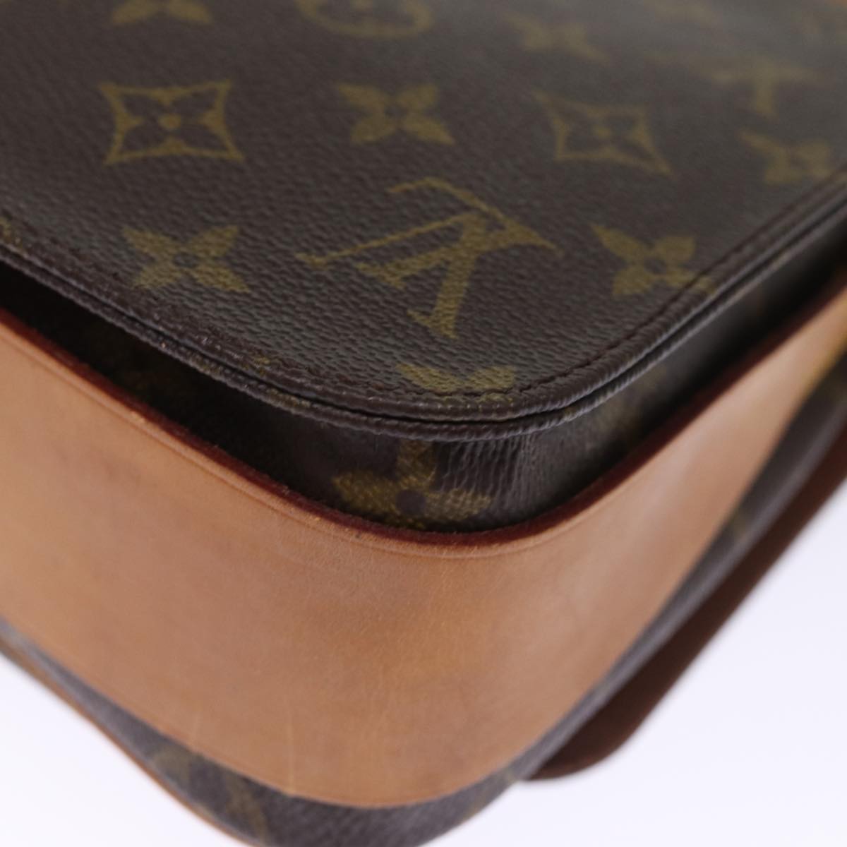 LOUIS VUITTON Monogram Cartouchiere MM Shoulder Bag M51253 LV ar11779B