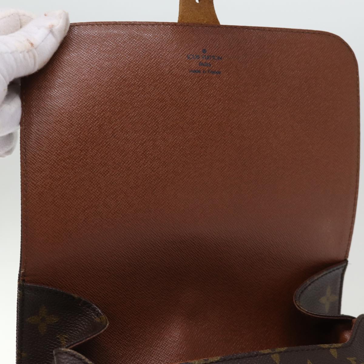 LOUIS VUITTON Monogram Cartouchiere MM Shoulder Bag M51253 LV ar11779B