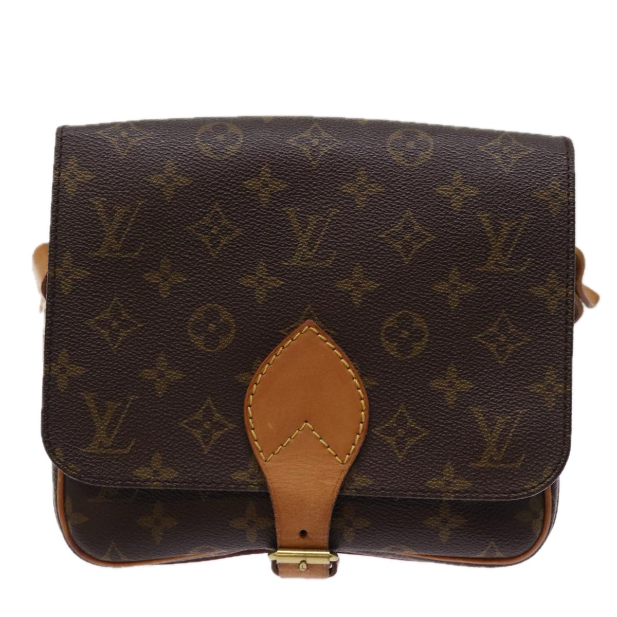 LOUIS VUITTON Monogram Cartouchiere MM Shoulder Bag M51253 LV ar11779B