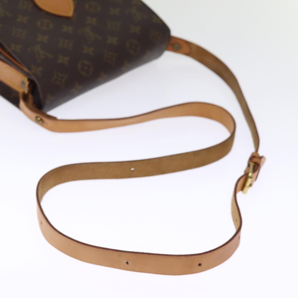 LOUIS VUITTON Monogram Cartouchiere MM Shoulder Bag M51253 LV ar11779B