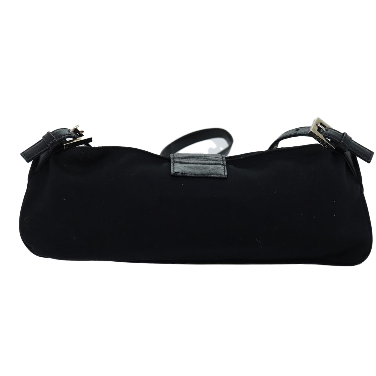 Luxury Fendi Mamma Baguette Shoulder Bag Nylon Blackar11787B