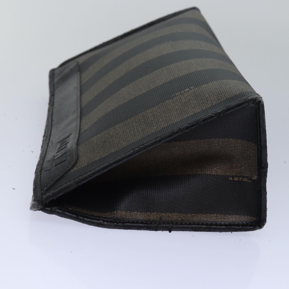 Luxury Fendi Pecan Canvas Clutch Bag 2Set Brown Blackar11882