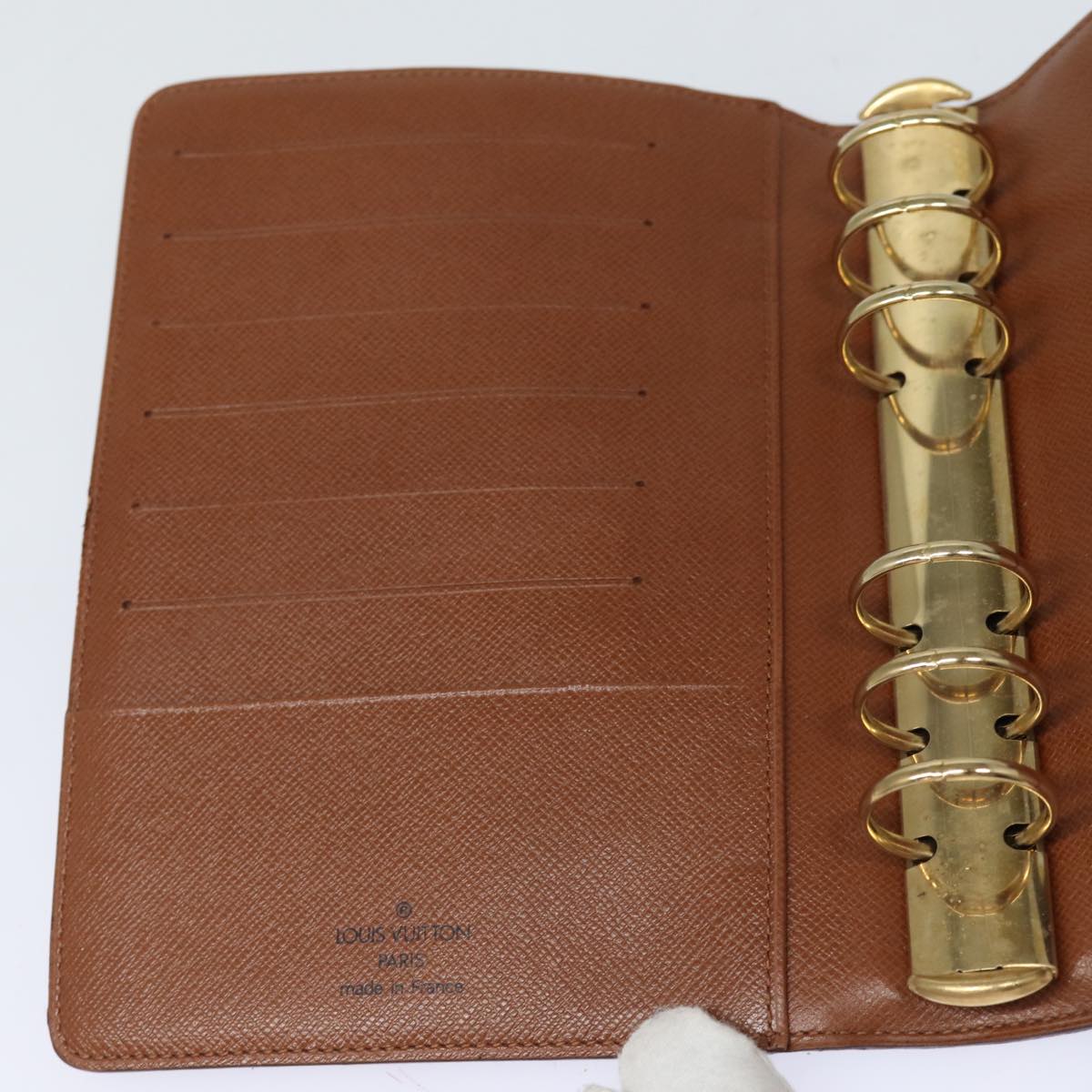 LOUIS VUITTON Monogram Agenda MM Day Planner Cover R20105 LV ar12026