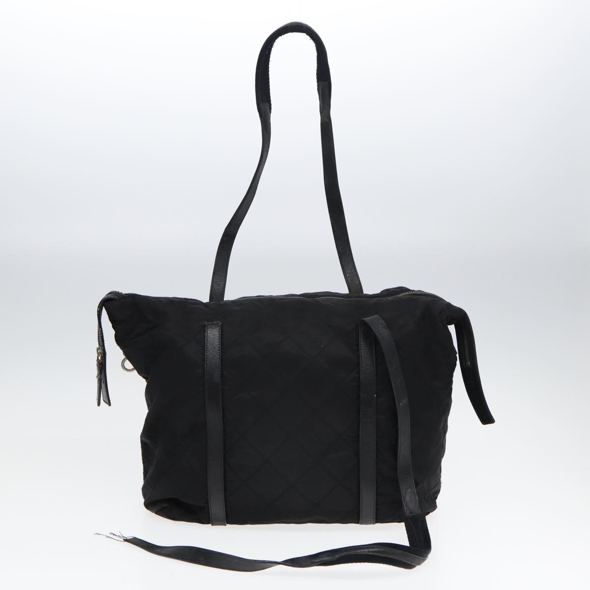 Luxury Prada Tote Bag Nylon 2Set Black Khaki  ar12029