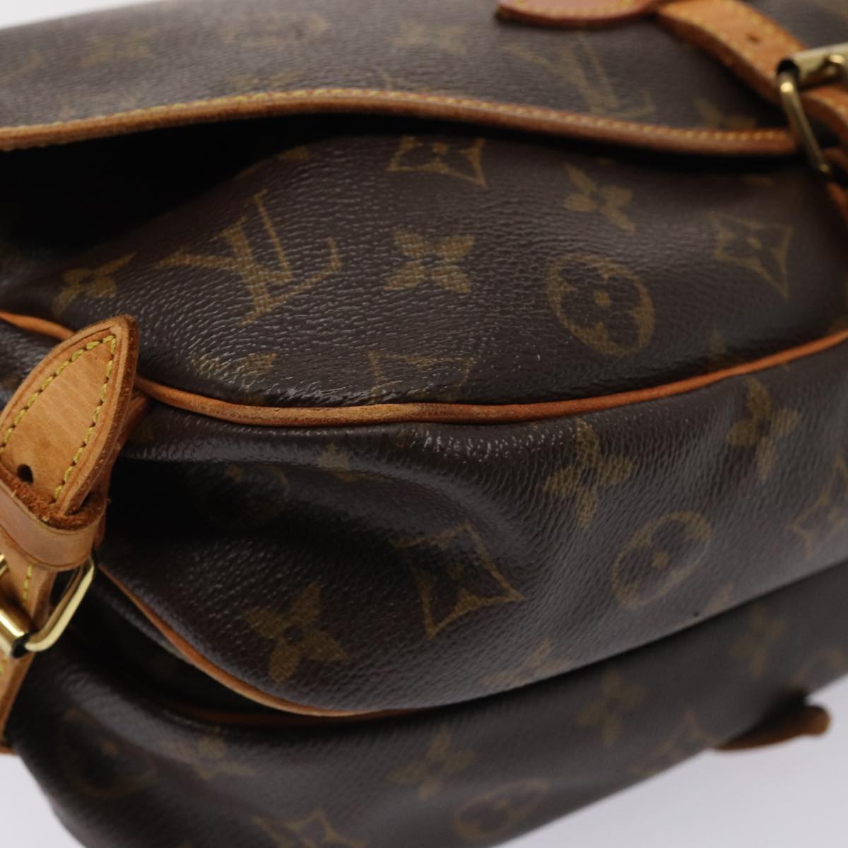 LOUIS VUITTON Monogram Saumur 30 Shoulder Bag M42256 LV ar12049