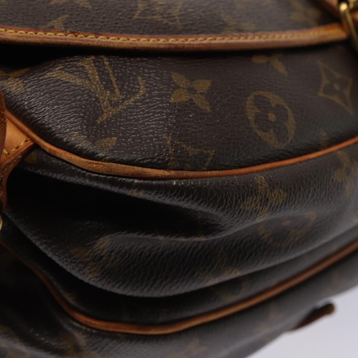 LOUIS VUITTON Monogram Saumur 30 Shoulder Bag M42256 LV ar12049