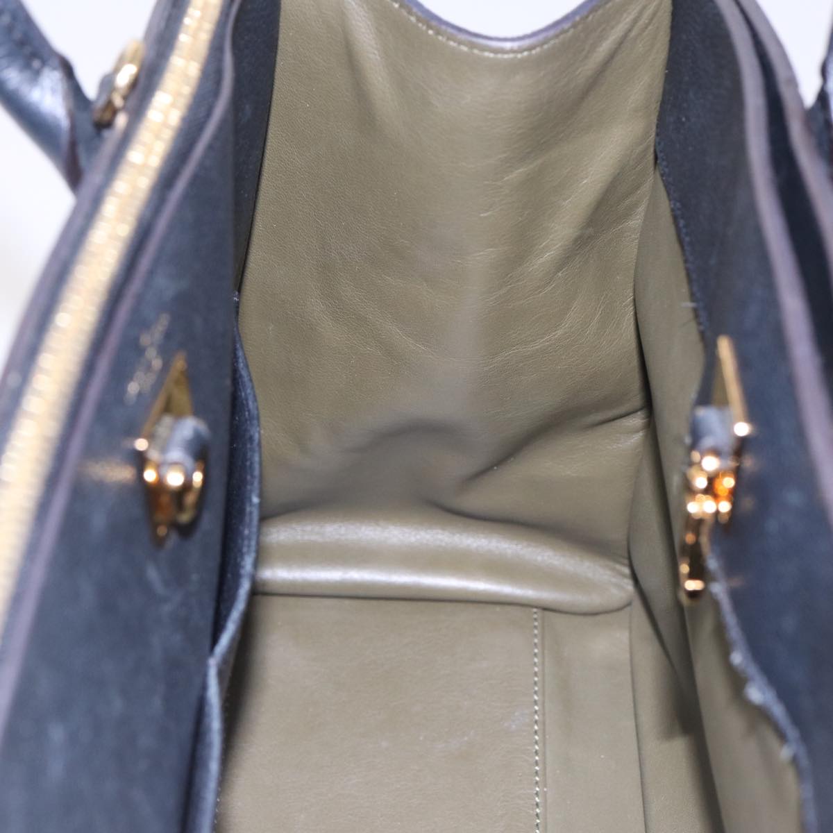 LOUIS VUITTON City Steamer MM Bag Leather 2way Black Green M54312 ar12078