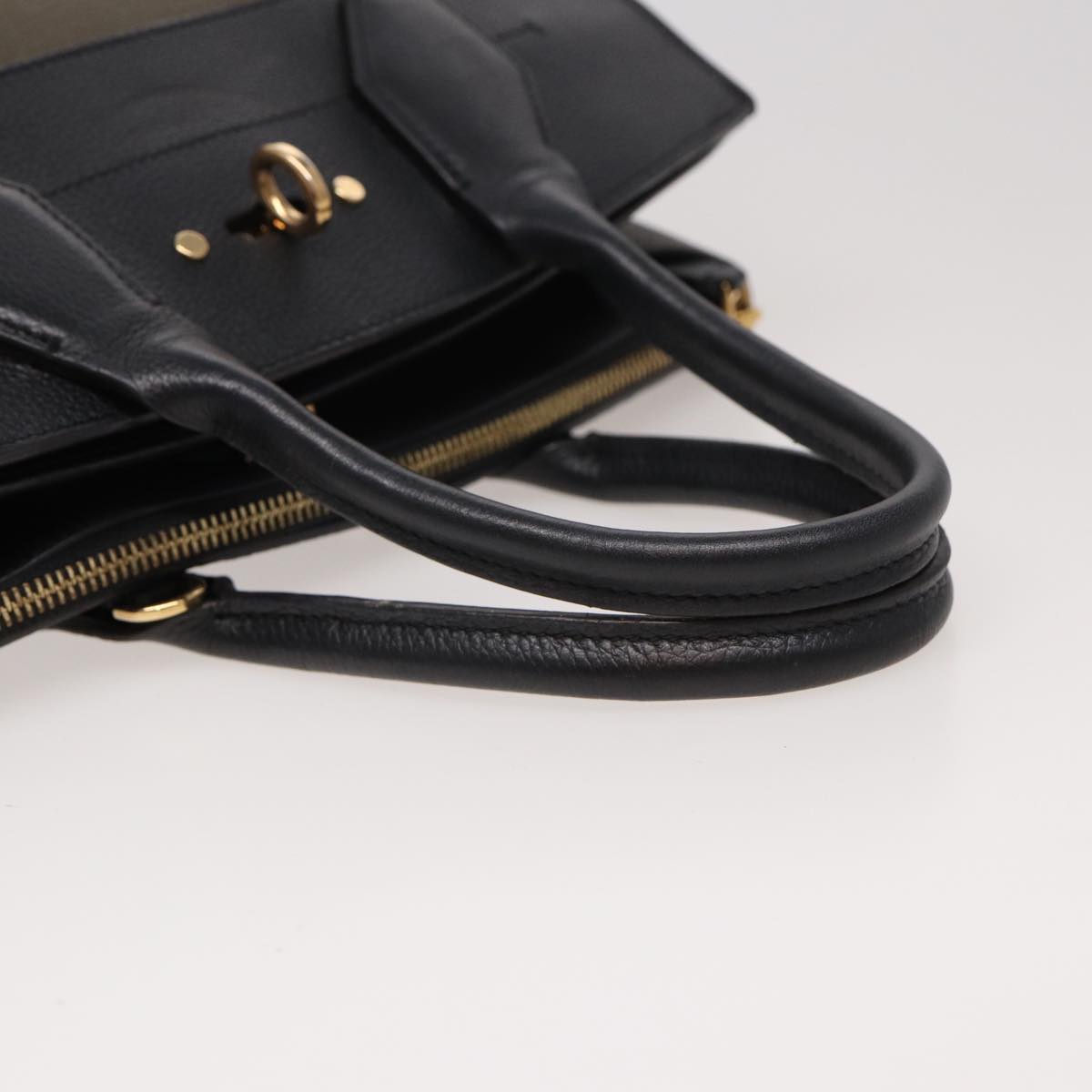 LOUIS VUITTON City Steamer MM Bag Leather 2way Black Green M54312 ar12078