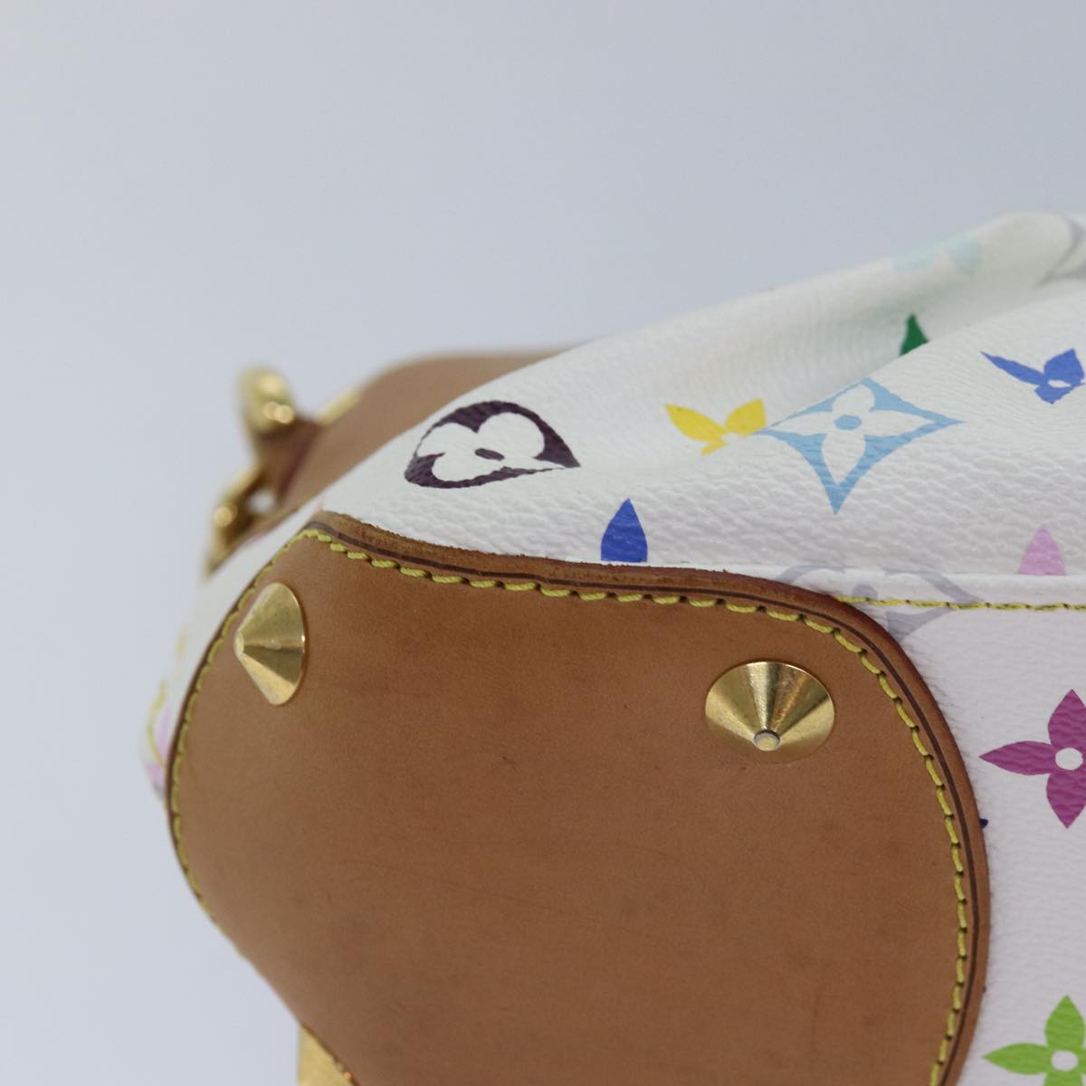 LOUIS VUITTON Monogram Multicolor Judy PM Bag White M40257 LV ar12108A
