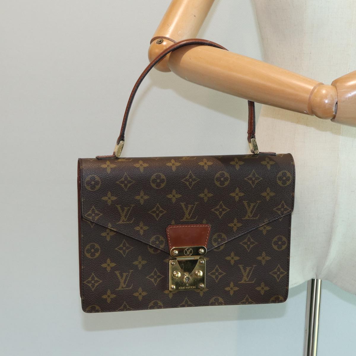 LOUIS VUITTON Monogram Concorde Hand Bag M51190 LV ar12123