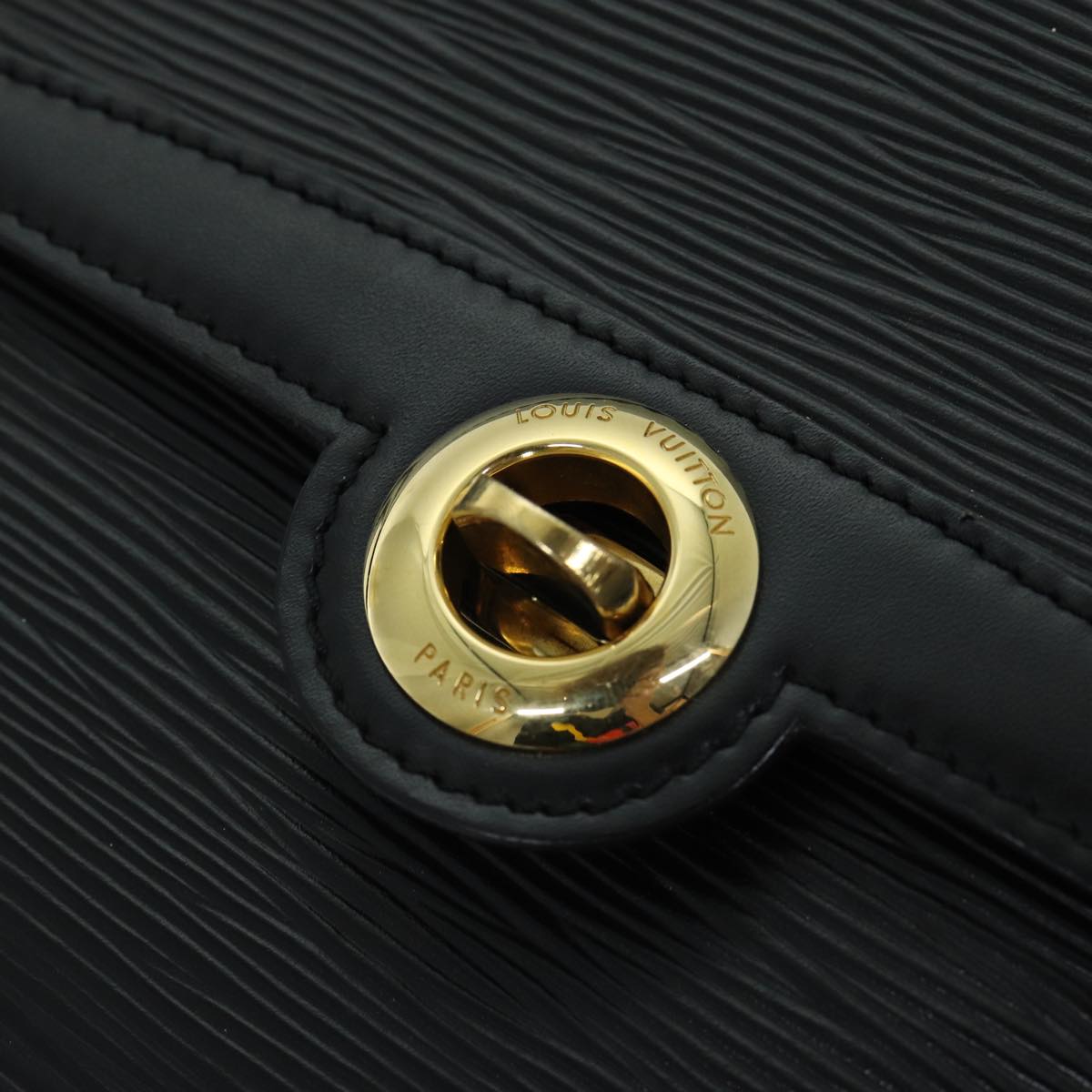 LOUIS VUITTON Epi Clutch Arsch Shoulder Bag 2way Black M52572 LV ar12129