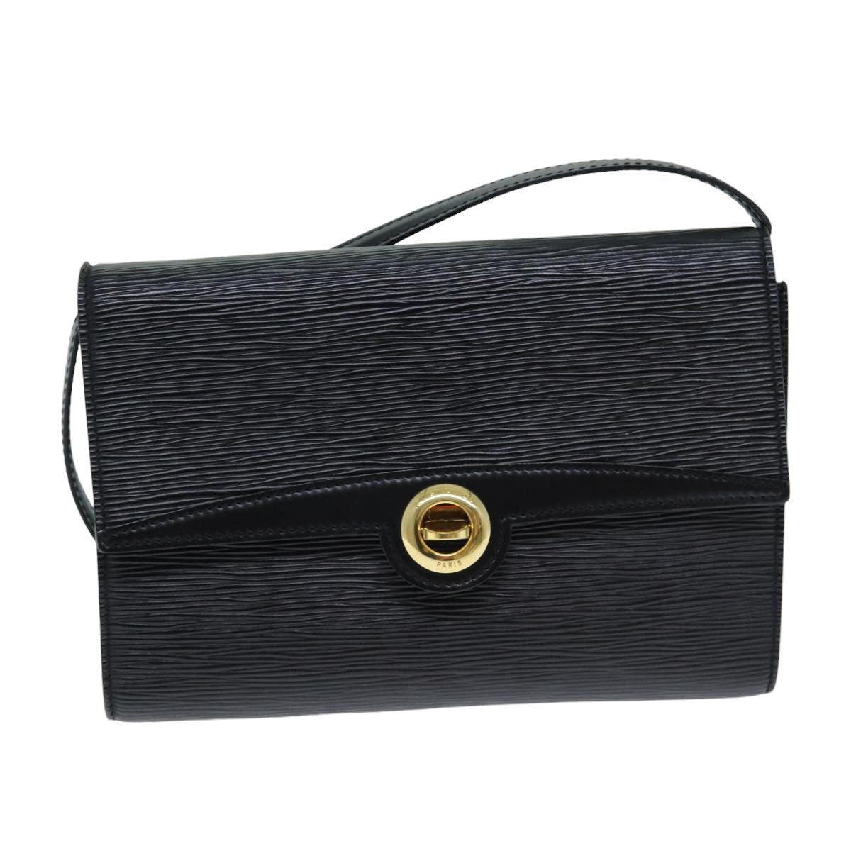 LOUIS VUITTON Epi Clutch Arsch Shoulder Bag 2way Black M52572 LV ar12129