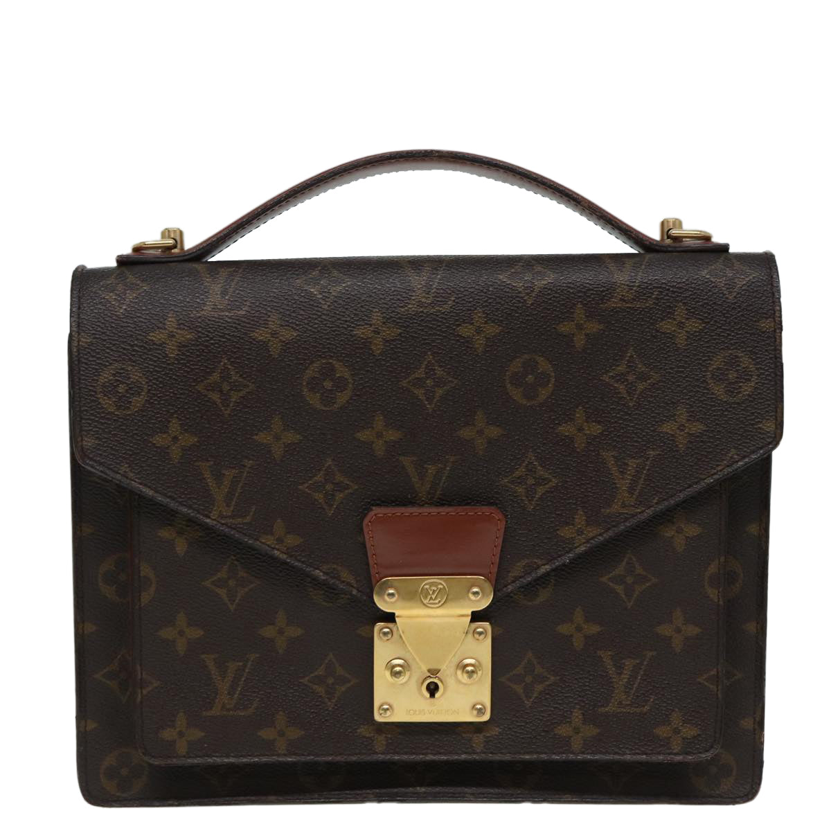 LOUIS VUITTON Monogram Monceau 28 Hand Bag 2way M51185 LV ar12173