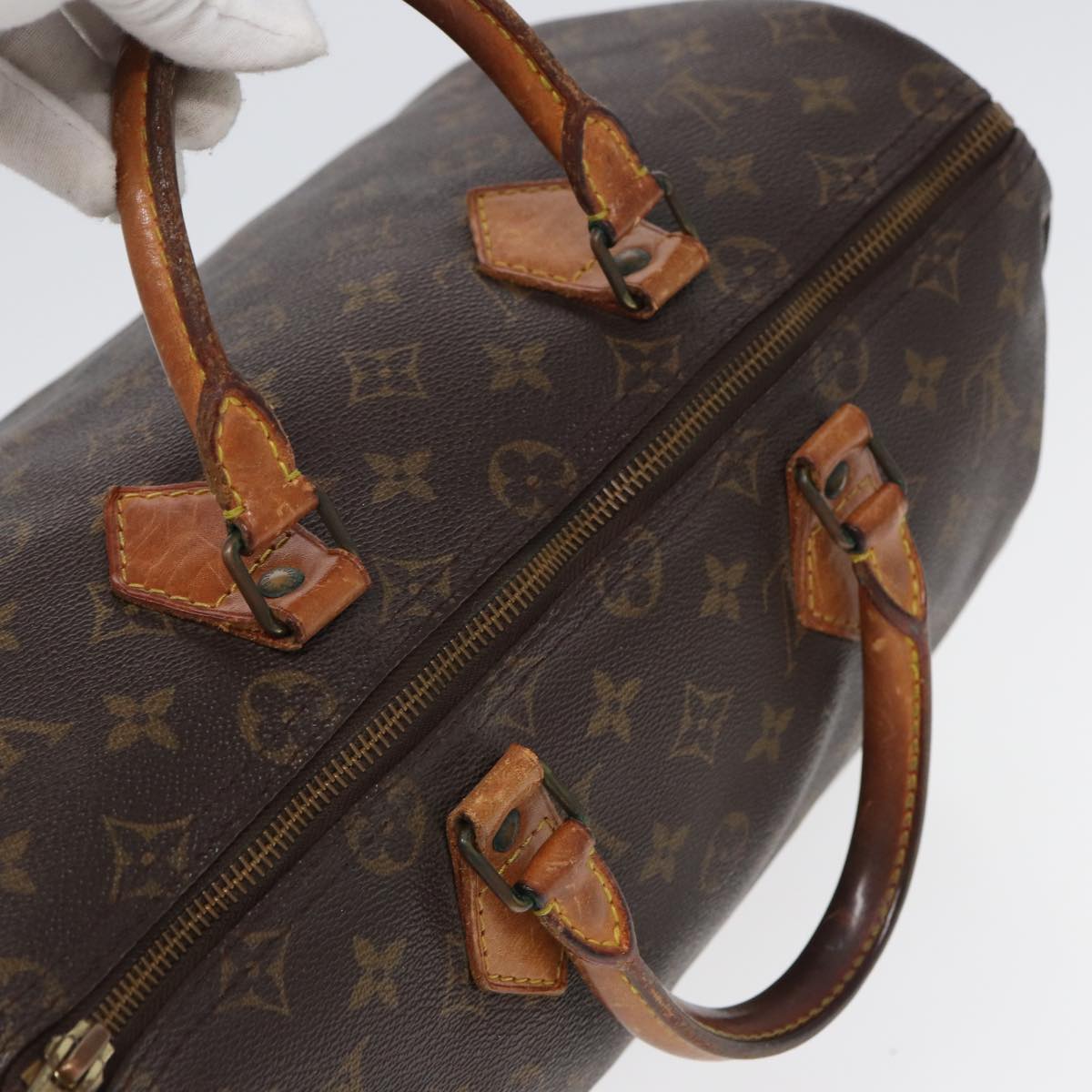 LOUIS VUITTON Monogram Speedy 35 Hand Bag M41524 LV ar12190