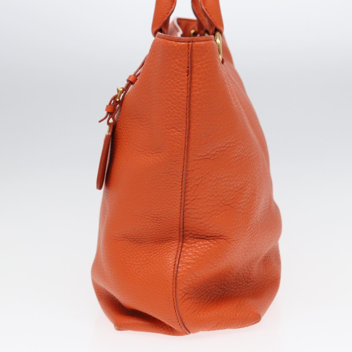 Luxury Prada Hand Bag Leather 2way Orange  ar12200