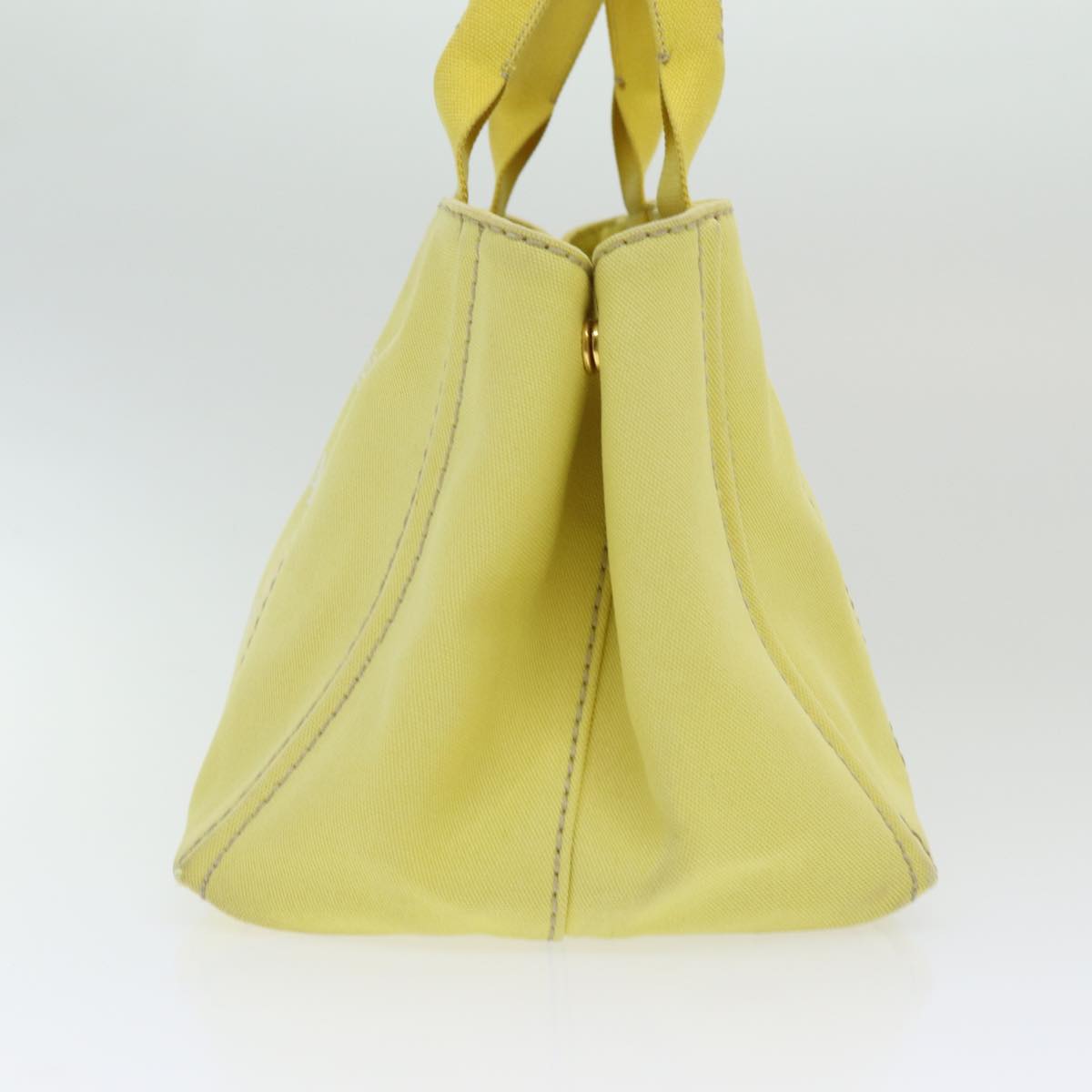 Luxury Prada Canapa MM Hand Bag Canvas Yellow  ar12201