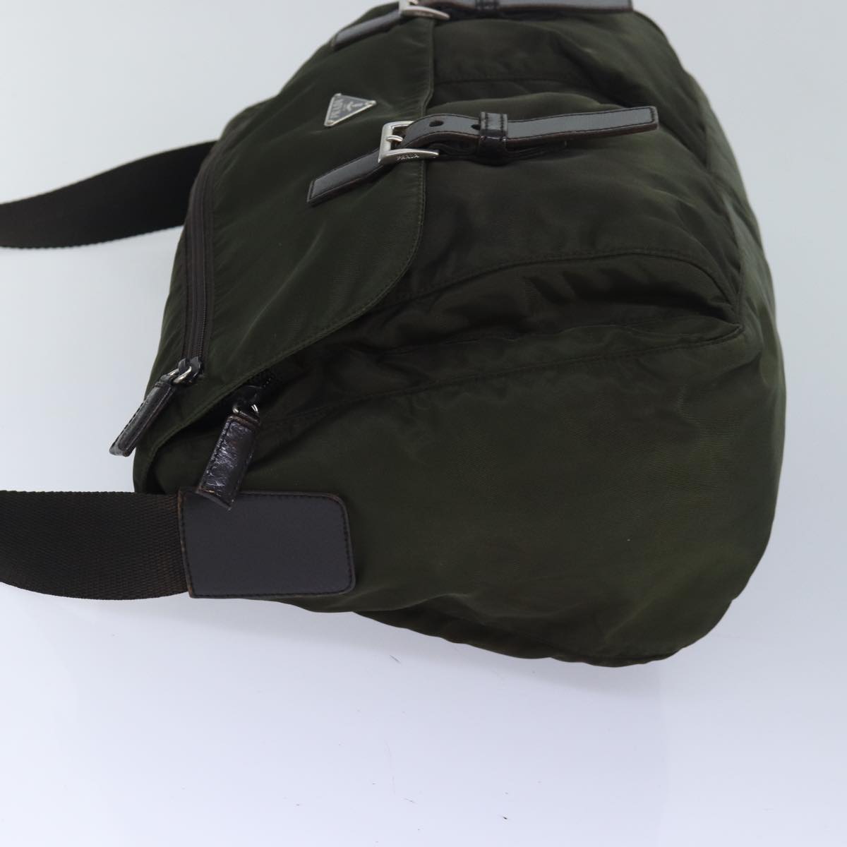 Luxury Prada Shoulder Bag Nylon Khaki  ar12206
