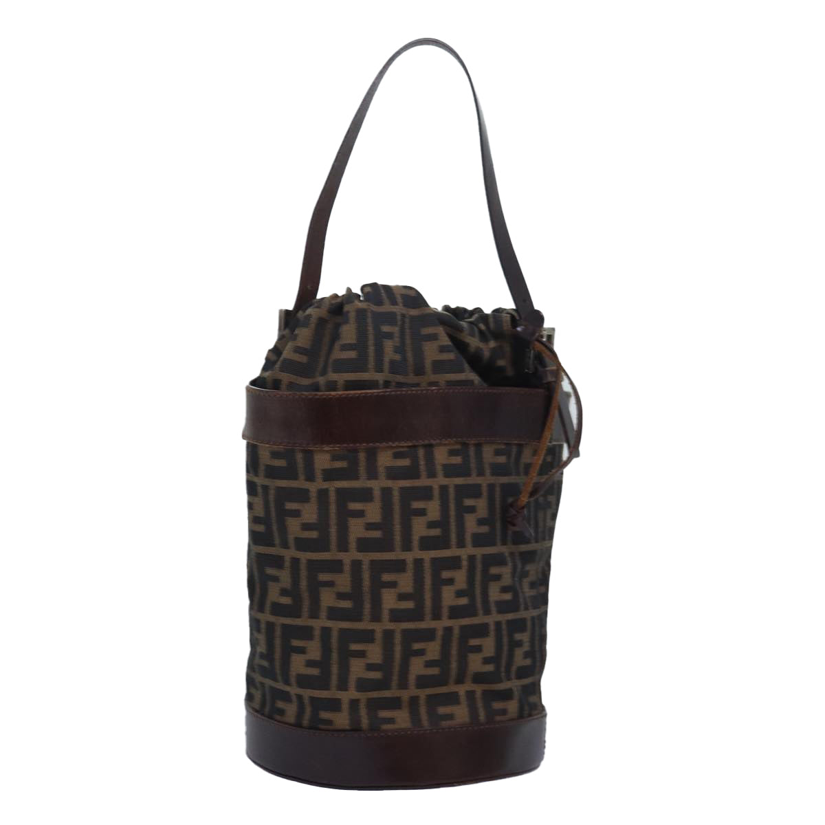 Luxury Fendi Zucca Canvas Hand Bag Brown Khakiar12224